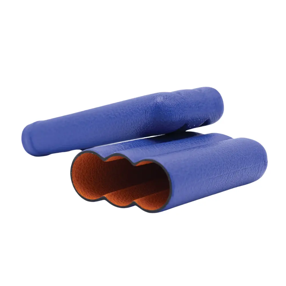 Cigar Case - Fallon Nixes Buffalo Sublimes Blue France - 3 Cigars