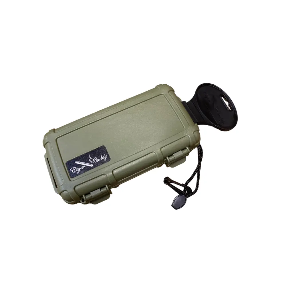 Humidor - Cigar Caddy Travel Forest Green - 5 Cigars