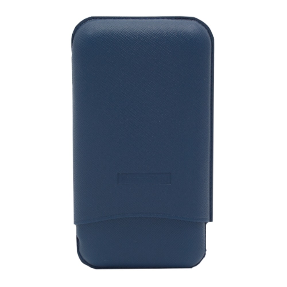 Cigar Case - Martin Wess 591 Dante Robustos Blue - 3 Cigars