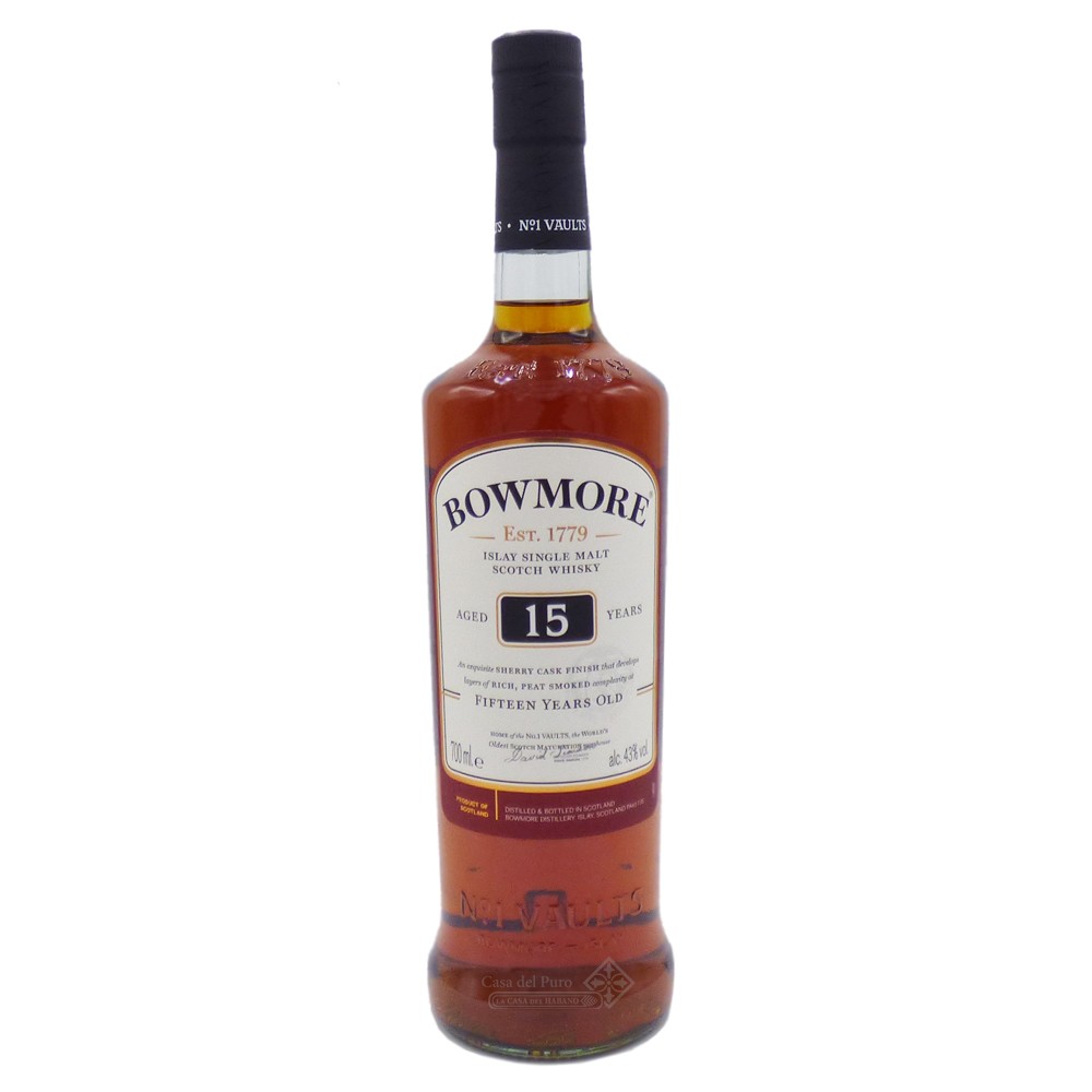 Whisky - Bowmore Islay Single Malt 15 Years 70cl