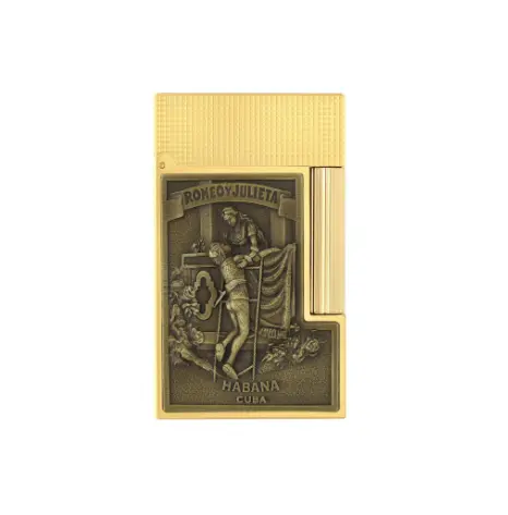 Lighter - S.T. Dupont Ligne 2 Haute Creation Romeo y Julieta Yellow Gold