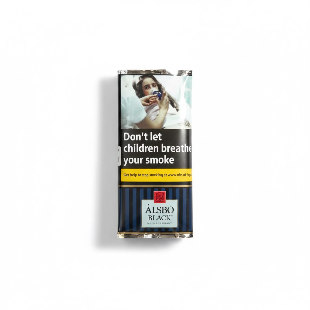 Pipe Tobacco - Alsbo Black - Pouch Of 50G