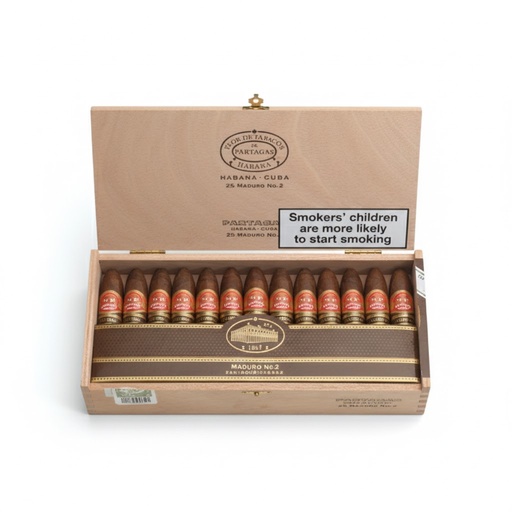 [12682] Partagas Maduro No. 2 - Box Of 25 Cigars