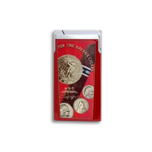 [17211] Lighter - Elie Bleu J-15 Medals Red