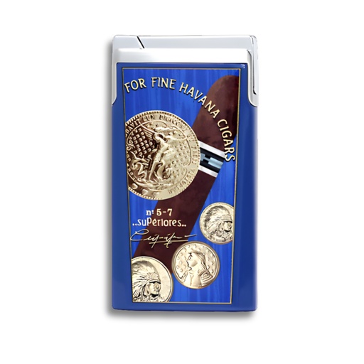 [17212] Lighter - Elie Bleu J-15 Medals Blue