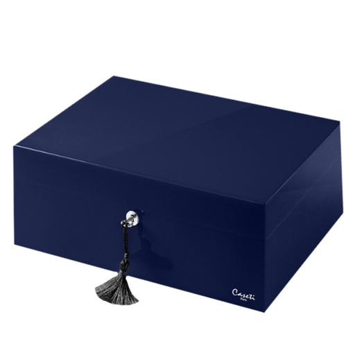 [17420] Humidor - Caseti Paris Dark Blue - 80-120 Cigars