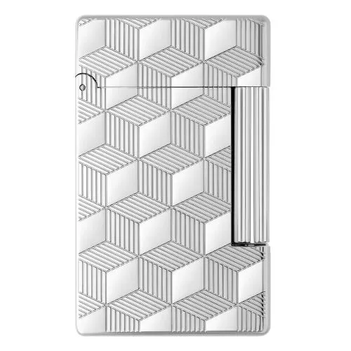 [17438] Lighter - S.T. Dupont Initial Cube Palladium