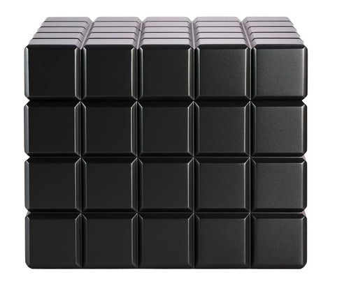 [17856] Humidor - Colibri Heritage Cube Black - 60-80 Cigars