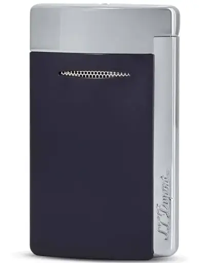 [18707] Lighter - S.T. Dupont Minijet Blue Marine/Chrome