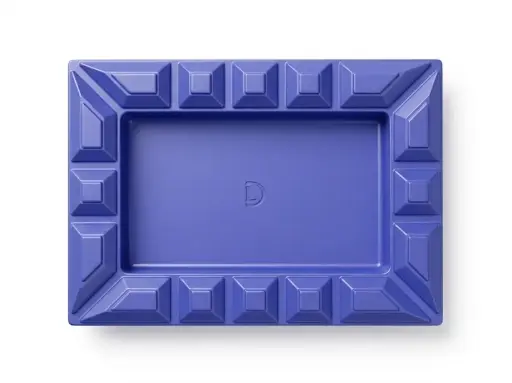 [51213] Ashtray - Dominique London Signature Rectangular - Blue