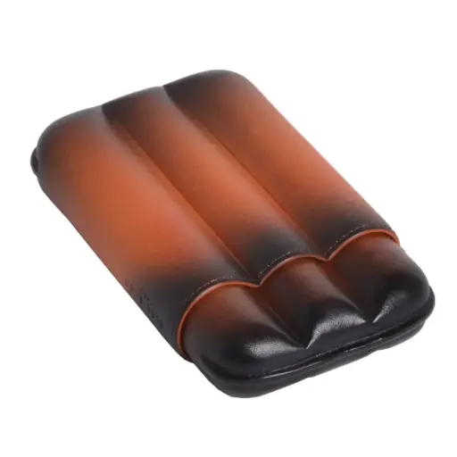 [51221] Cigar Case - Elie Bleu 27mm Honey - 3 Cigars