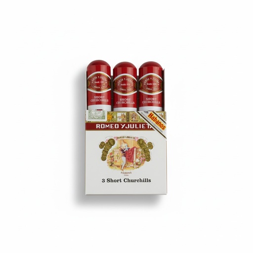 [8258] Romeo y Julieta Short Churchills A.T. - Pack Of 3 Cigars