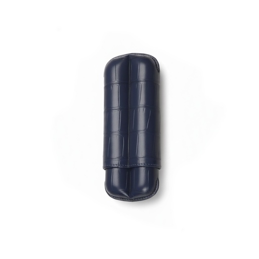 [9202] Cigar Case - Elie Bleu 27mm Blue - 2 Cigars